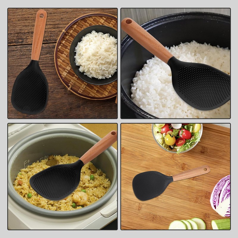 Liroyal Rice Spoon, Easy to Serve Rice, Easy to Clean,