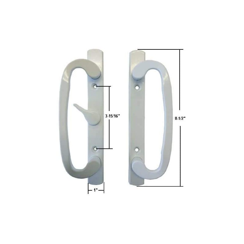 TechnologyLK STB Sliding Glass Patio Door Handle Set, Mortise Type,