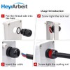 Heyiarbeit M25 Cable Gland 2 Holes Nylon Cable Glands Waterproof