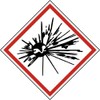 National Marker GHS202AP GHS Label, Exploding Bomb, 2 inches X