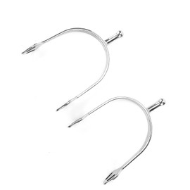 Fydun Espuelas de Caballos de Acero Inoxidable, Espuelas Espolones Ingleses de Cabeza Redonda, Inofensiva para los Amantes de la Equitación para los Hombres de Las Botas Rianas Mujeres