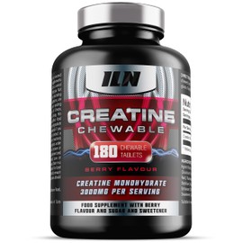 Chewable Creatine Tablets (Berry Flavour) - 3000mg Chewable Creatine Monohydrate Tablets - Creatine Chews - 180 Tablets