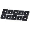 10Pcs Profile End Caps Aluminum Alloy Single Hole Cover Plate