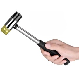 Guitar Hammer - Jadeshay Guitar Luthiers Soft Hammer Double-Sided Headed Fret Hammer Rubber Mallet Hammer Jewelry Home DIY Repair Hand Tool