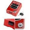 QWORK Wired Emergency Sound and Light Fire Alarm Station, 12