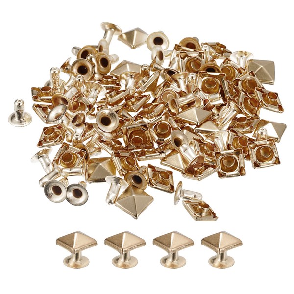 sourcing map 100 Sets Spike Rivet, 7mm Pyramid Rapid Rivet