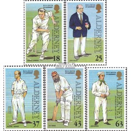 united kingdom - Alderney 103-107 (complete.issue.) unmounted mint/never hinged ** MNH 1997 Cricket (Stamps for collectors) Ball games without football (basketball/handball/baseball …)