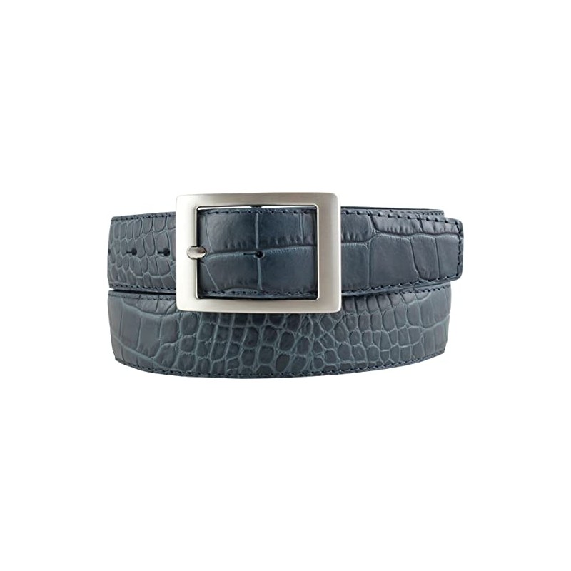 BELTINGER Belt with Crocodile Embossed 4 cm Leather Belt with