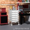 6 Tier Utility Rolling Cart with 6 Drawers Multipurpose Rolling