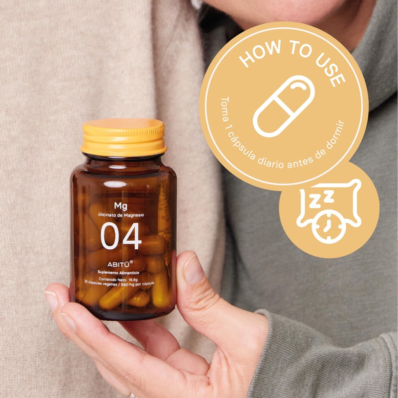 Magnesio (Glicinato de Magnesio 450 mg, 30 cápsulas)
