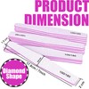 5 Pcs Professional Nail Files Double Sided Diamond Shaped Emery