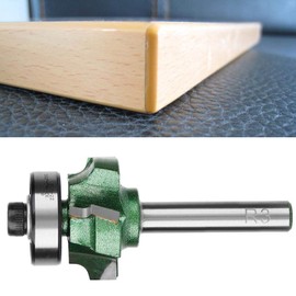 R1 / R2 / R3 Woodworking Cutter 4 Teeth Trimming Cutter Trimmer Cutter Tungsten Steel for Trimming after Edge Banding (1/4 x R3)