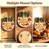 12 Inch Thanksgiving Wooden Wreath Sign, Give Thanks Front Door