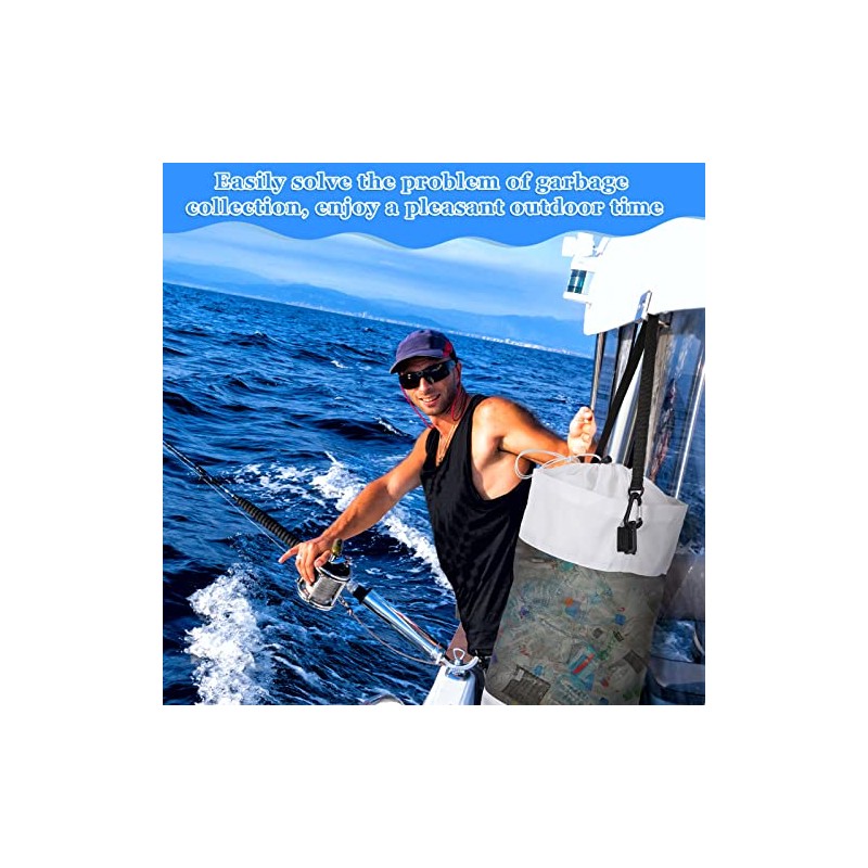Portable Mesh Trash Bags for Boat and Outdoor Activities