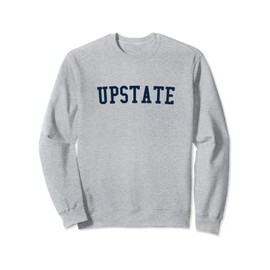 Upstate New York Prep Block Lettering Vintage Style Sweatshirt