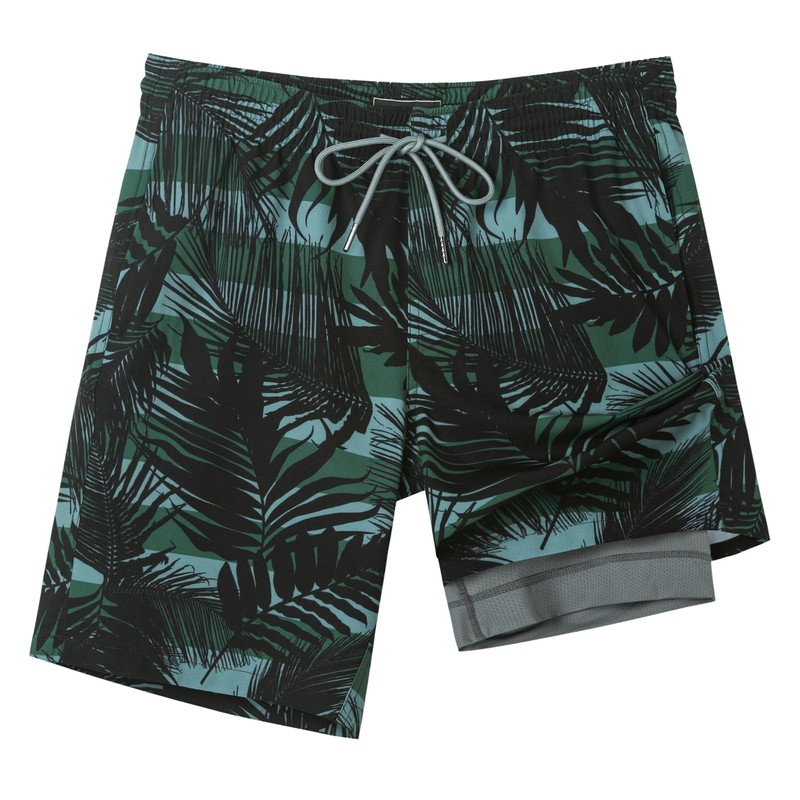 SURF CUZ 9" Mens Swim Trunks with Compression Liner Swimming