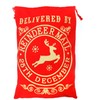 TRIXES Santa Sack Large Red Christmas Santa Santa Sack Reindeer