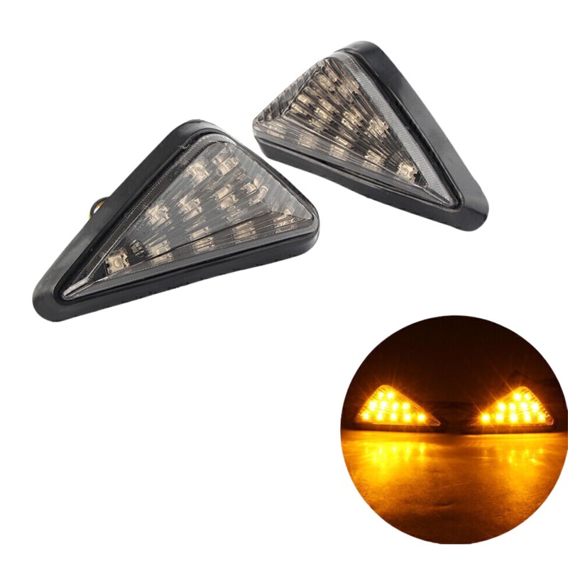 CBR LED Turn Signal Lights - Smoked Flush Mount Hyper-Bright