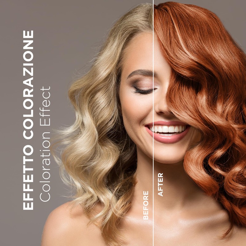 VITALCARE | Maschera Colorante Capelli, Ravvivante e Tonalizzante, Colore Rame,