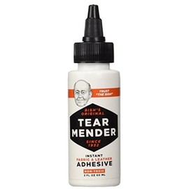 Tear Mender Instant Fabric and Leather Adhesive, 2 oz. Bottle, 24 Pack, TG-2-24