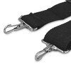 DALIX Metal Duffle Bag Strap Replacement Black Color