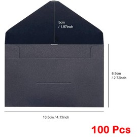 Slzhds 100 Pcs Sobres Kraft, Sobres Papel Kraft, Sobres para Dinero, Sobres para Tarjetas de Regalo, Paquete Sobres, Sobres para Dinero Regalo, Sobres para Tarjetas de Visita, Sobres (Blanco crema)