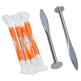 Two Footprint Line Pins and Four Braided Nylon Chalk Line Size A 18m TE239_TE269