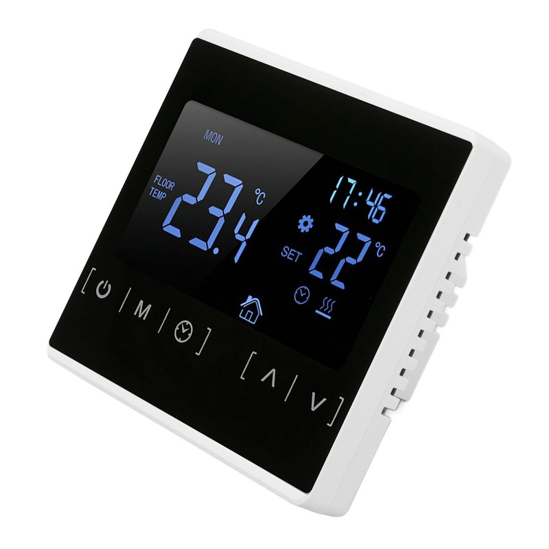 Smart Thermostat Backlit Touch Screen Dual Control Temperature Controller for