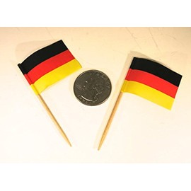 50pc "Germany" tooth pick/cake topper (D44)