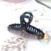 Crystal Heart Rhinestone Love Heart Hair Claw Clamp French Strong