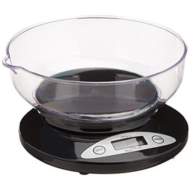 Weighmax W-2810-5KG-BLACK Digital Multifunction Kitchen and Food Scale with Bow, 11-Pound, Black