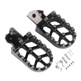 Asecupdat CNC Footpeg Motorcycle Foot Pegs for Surron Light Bee X and S/E Ride Pro SS/CRF150F CRF230F 03-19/CRF250F 19-24/XR150L 15-24 (Black)