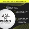 MOZURU - Pack of 6 Professional Table Tennis Balls -
