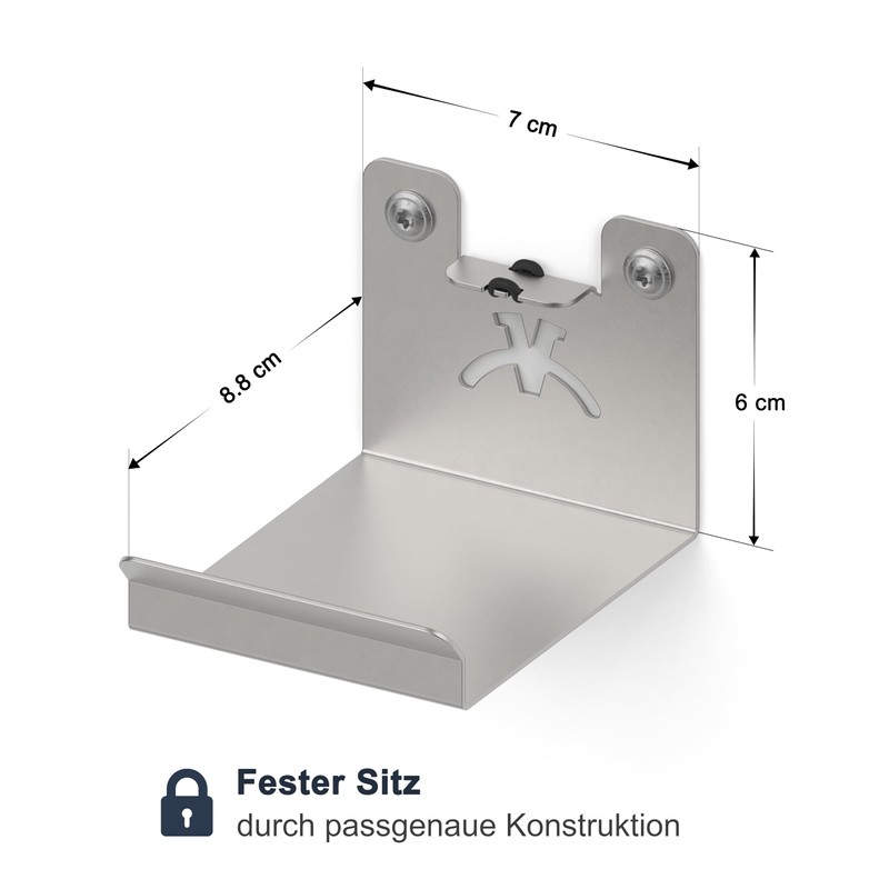Fritzbox 6690 Wall Mount Made in Germany, Stainless Steel Fritzbox