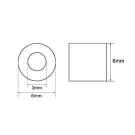 sourcing map M3 Aluminium Alloy Sleeve 3 mm Steel Wire Rope Button Stop Clips Pack of 20