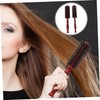 IWOWHERO 2pcs Natural Bristles Hair Brush Round Combs for Women