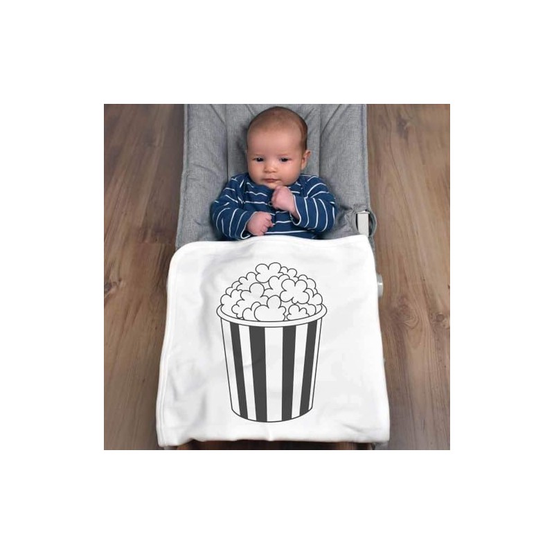 Azeeda 'Popcorn Bucket' Cotton Baby Blanket/Shawl (BY00040062)