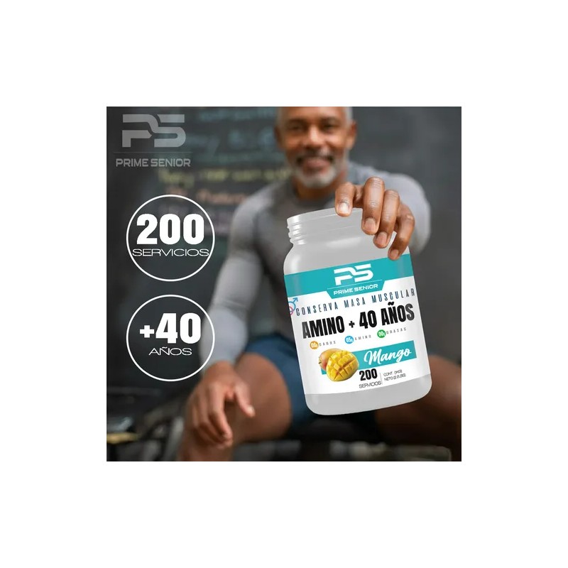 Aminoácidos Bcaas Glutamina Prime Senior 1kg Varios Sabores