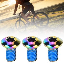 Alomejor Bike Brake Screws,12PCS colorful set for easy maintenance,Disk Brake Rotor Screws,essential T25 Torx screws for cyclists,bike repair shops and disk brake installation adjustment