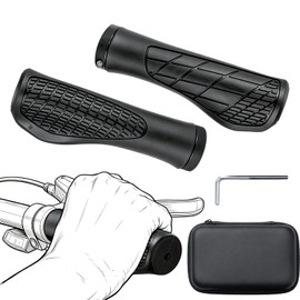 Bicycle Handle Grip, Cross Bike, Replacement, Inner Diameter: 0.9 inches (22 mm), Easy to Grip, Durable, Anti-Slip, Rubber