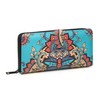 KARMA.DIEM Women's Purse with Colourful Flowers Mandala Pattern, Ethnic Style,