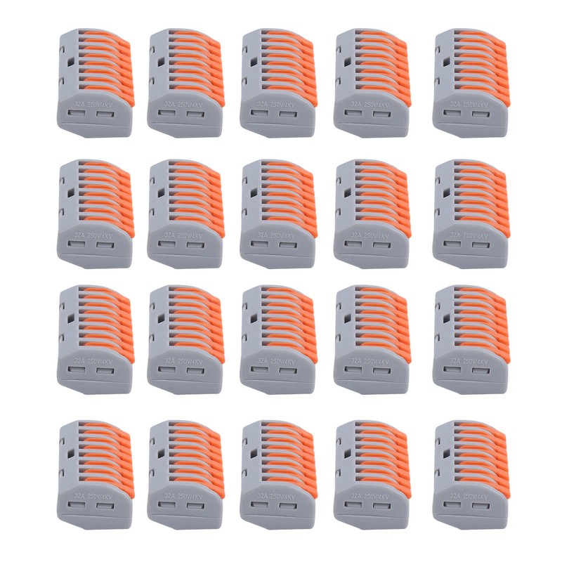 20Pcs Push Wire Wiring Connector Universal Quick Connect Terminal Blocks