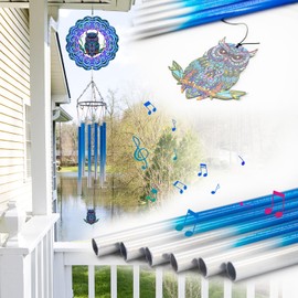 DKJOCKY Campanas de viento con hilandero de viento, regalos para hombres, mujeres (búho)