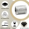 Bwintech 6 Pcs 1/2" Female to 1/2" Female BSP Thread