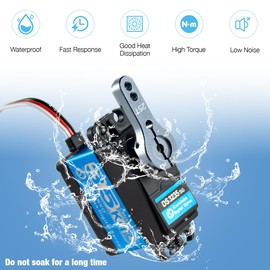 Hosyond DS3235 35kg Digital RC Servo High Torque All Metal Gear Coreless Motor Waterproof Servo Motors for RC Robot, Car, Truck (Control Angle 270°)