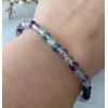 Unbranded Rainbow Fluorite Stackable Layering Bracelet 4mm Beaded Gemstone Healing