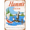 Pioujw 8 x 12 Metal Sign - 1956 Hamm's Beer
