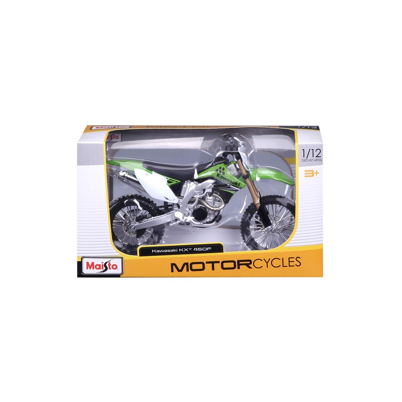 Maisto Kawasaki KX 450F: (531175) Replica Model Motorbike 1:12 with