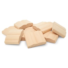 Open Book Ornament 1-7/16 inch Pack of 25 Mini Wooden Book, Small Shelf Decor Items, Trinkets for Book Nook, by Woodpeckers