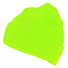Buy Caps and Hats Yellow Skull Cap Hi-Vis Ski Beanie Hunting Safety Winter Watch Hat